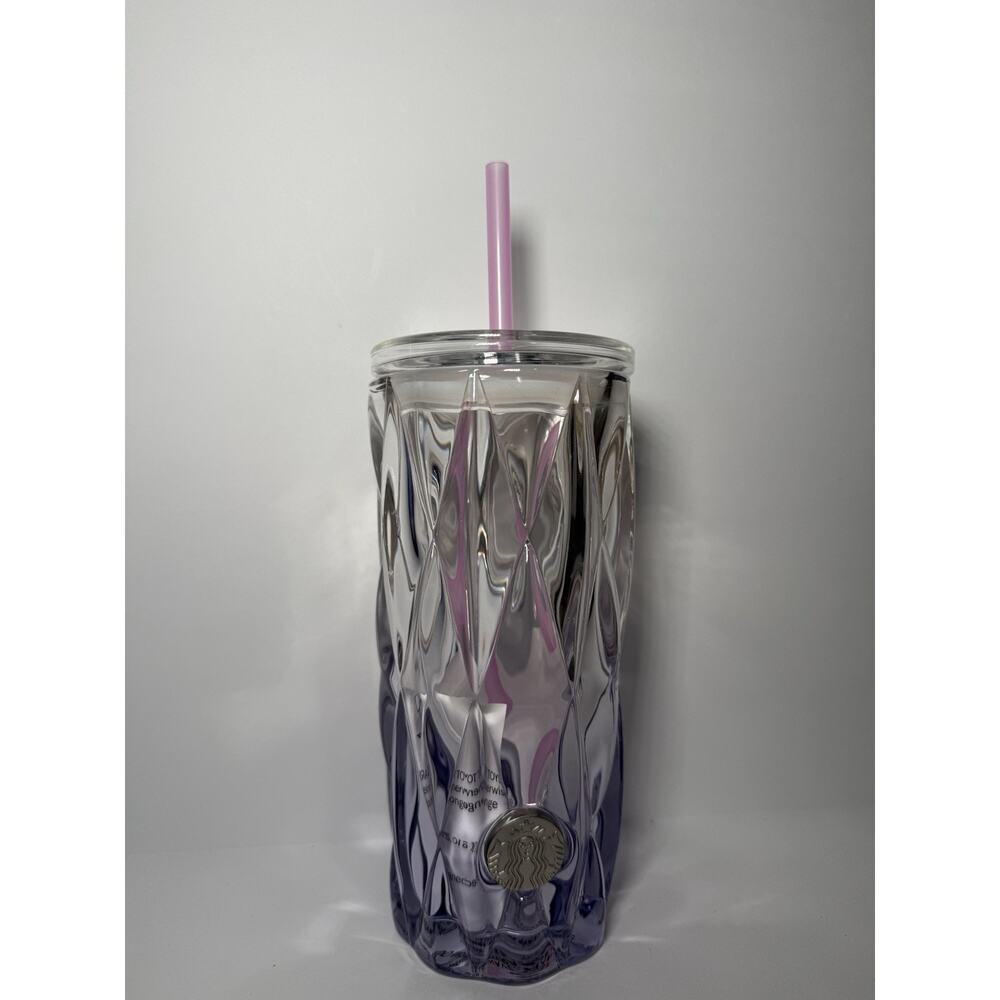 Starbucks Thailand UNDER THE SEA 16oz Glass Cold Cup BNWT | Authentic, Heavy!